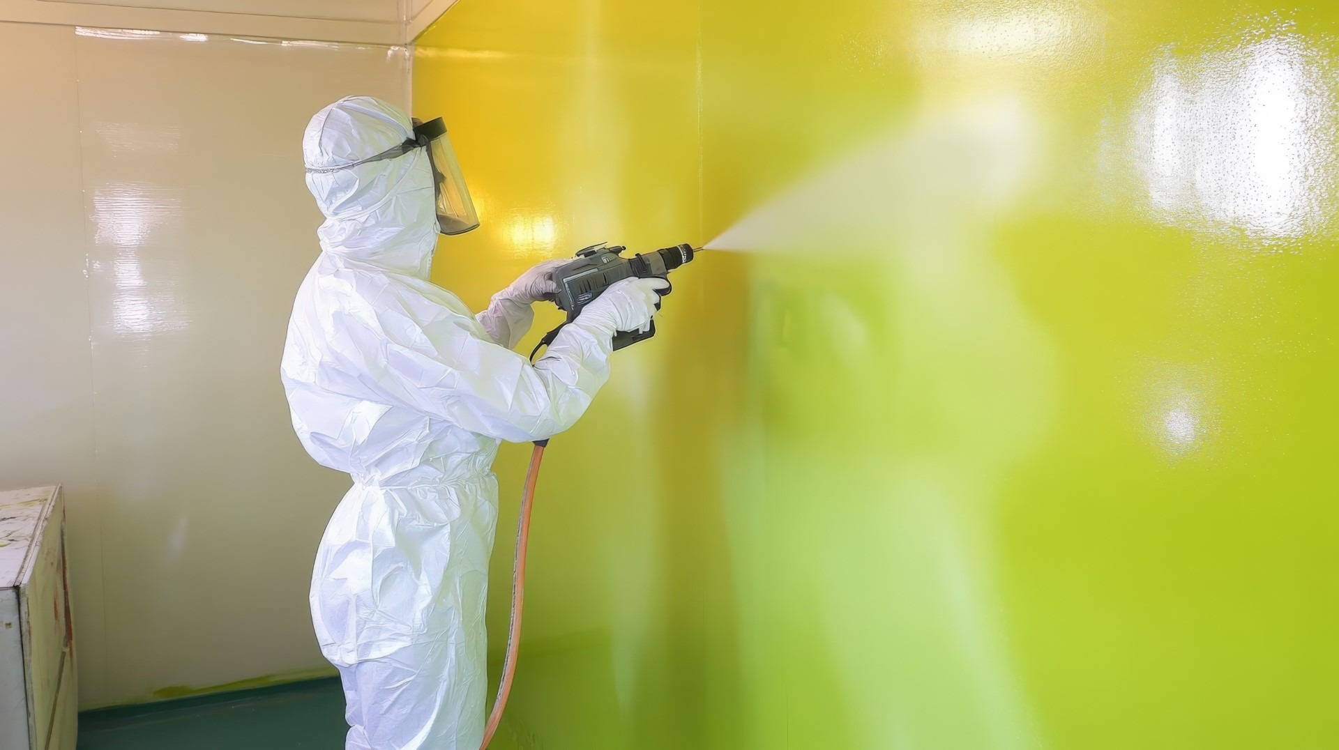 What are the advantages of airless paint spraying?